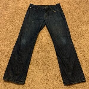 Express Mens Jeans Dark Blue Size 34x32